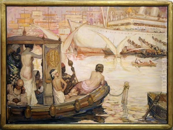 Le Detroit Du Bosphore Oil Painting by Fernand Allard L'Olivier