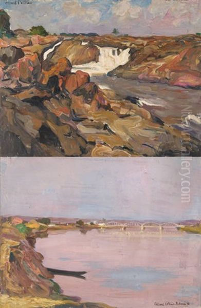 Le Pont (+ La Cascade; 2 Works) by Fernand Allard L'Olivier