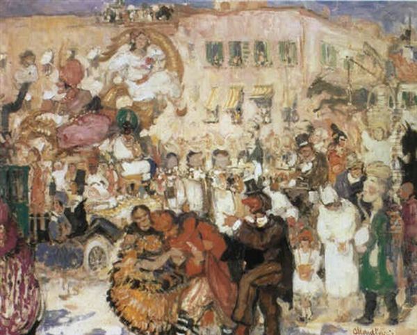 Carnaval A Nice Oil Painting by Fernand Allard L'Olivier