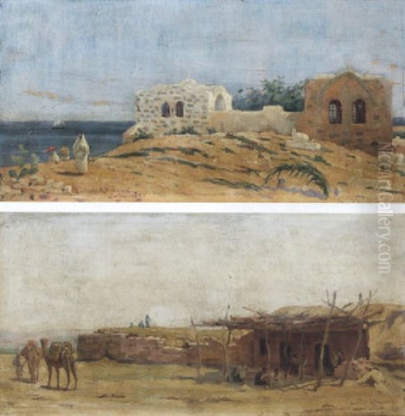 Vue De Palestine Oil Painting by Ludovic Alleaume