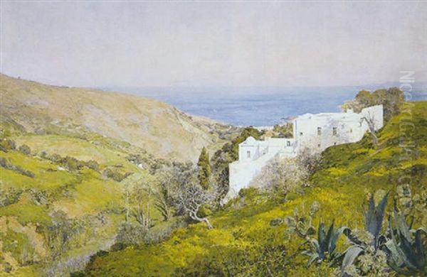 Printemps A Bouzareah, Alger Oil Painting by Raymond Allegre