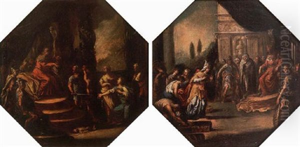 The Continennce Of Scipio Oil Painting by Francesco (da Gubbio) Allegrini