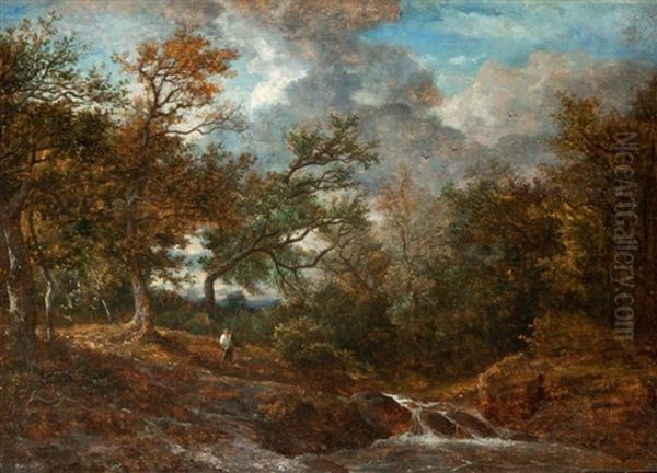 Sous-bois Apres L'orage by Hector Louis Allemand