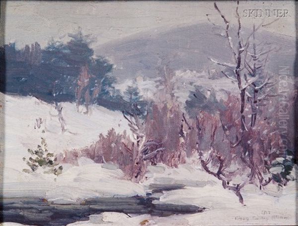 Winter On Mt. Monadnock Oil Painting by Charles Curtis Allen