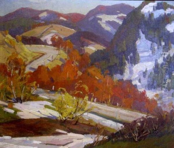 October In Vermont Oil Painting by Charles Curtis Allen