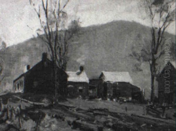 Vermont Farm, Paulet Vermont Oil Painting by Charles Curtis Allen