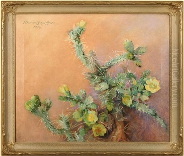 Still Life With Cactus Oil Painting by Marion Boyd Allen