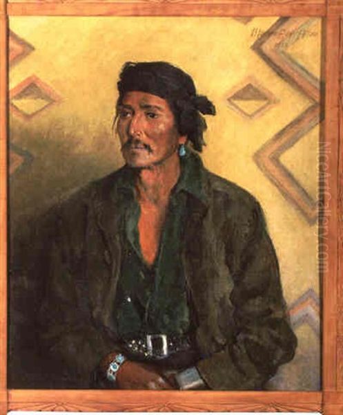 Hoteen Isosie, Navajo Oil Painting by Marion Boyd Allen