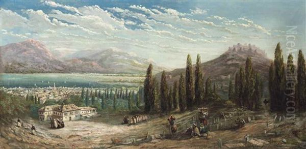 Smyrna Oil Painting by Thomas Allom