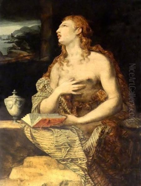 Marie Madeleine Oil Painting by Alessandro di Cristofano Allori