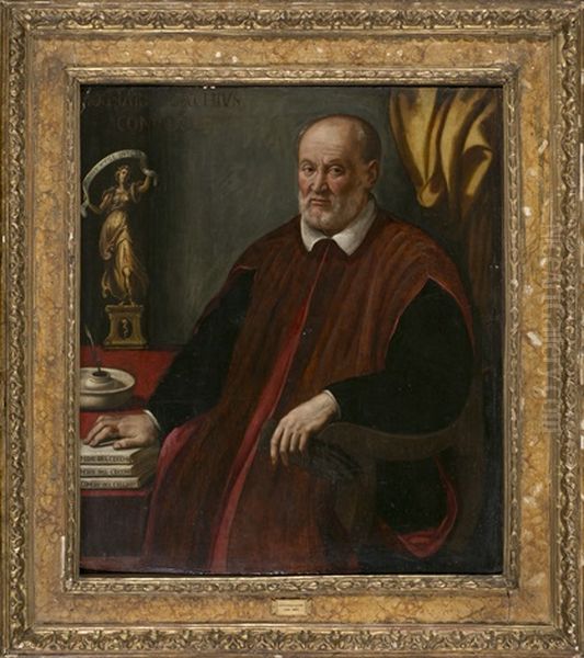 Retrato De Gianmaria Cecchi Oil Painting by Alessandro di Cristofano Allori