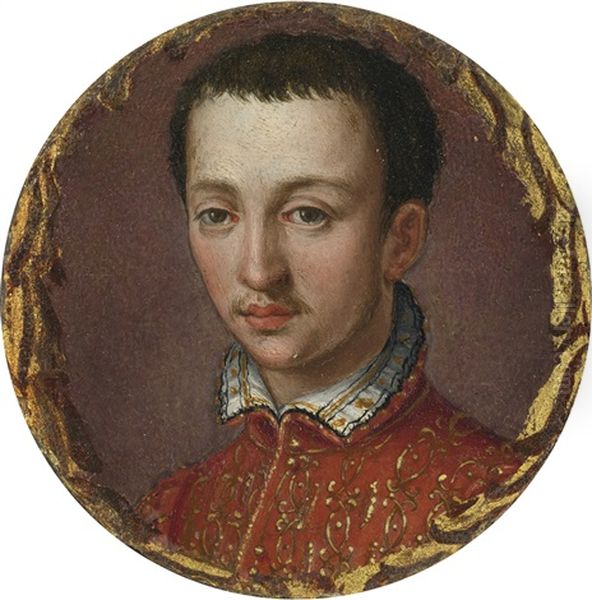 Portrait Of Francesco I De Medici Oil Painting by Alessandro di Cristofano Allori