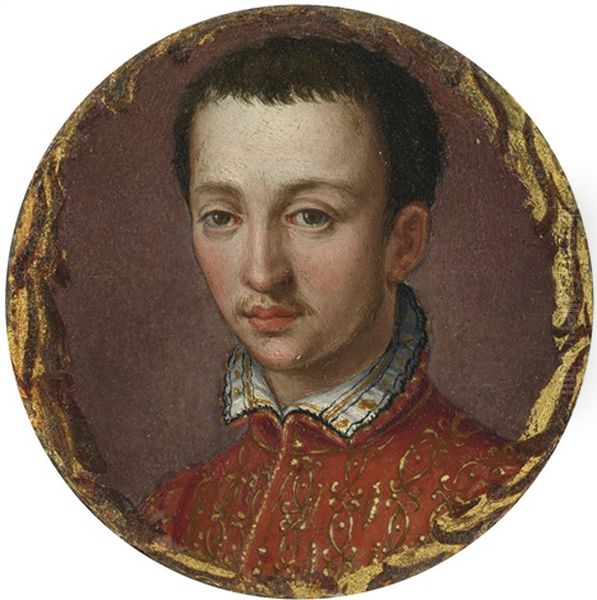 Portrait Of Francesco I De Medici Oil Painting by Alessandro di Cristofano Allori