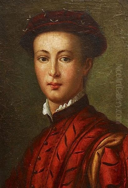 Portrat Eines Vornehmen Jungen Herren Oil Painting by Alessandro di Cristofano Allori