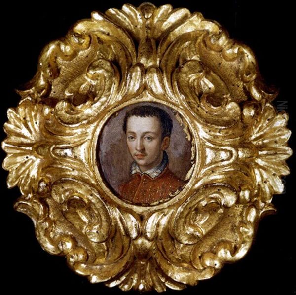 Portrait Of Francesco I De Medici Oil Painting by Alessandro di Cristofano Allori