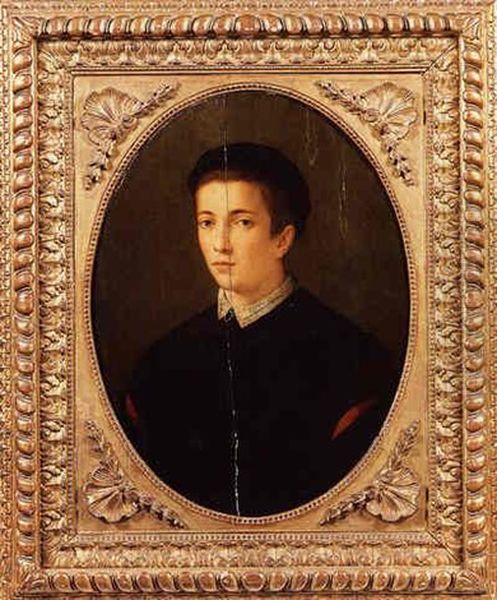 Ritratto Di Giovane Uomo Oil Painting by Alessandro di Cristofano Allori