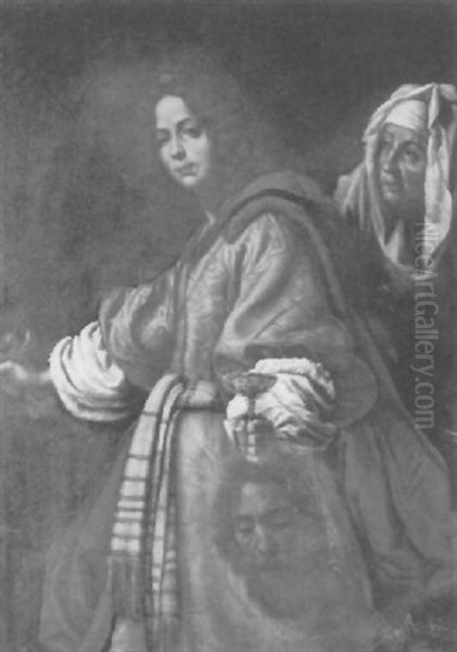 Judith With The Head Of Holofernes Oil Painting by Alessandro di Cristofano Allori