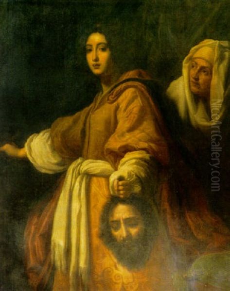 Judith With The Head Of Holofernes Oil Painting by Alessandro di Cristofano Allori