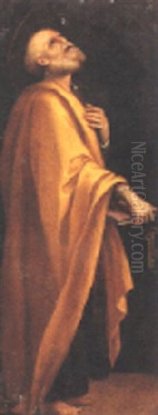 Sant'agostino Oil Painting by Alessandro di Cristofano Allori