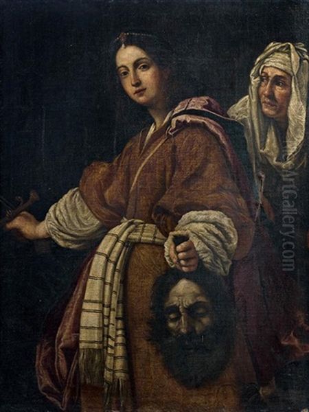 Judith Tenant La Tete D'holopherne Oil Painting by Cristofano Allori