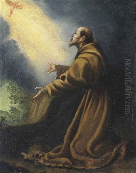 Saint Francis Of Assisi Oil Painting by Cristofano Allori