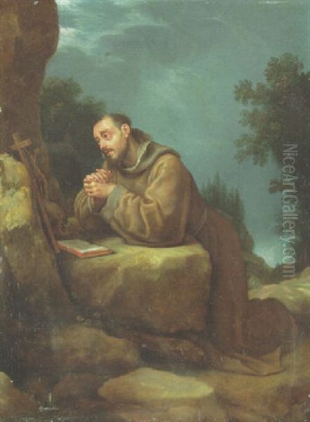 Saint Francis Of Assisi Oil Painting by Cristofano Allori