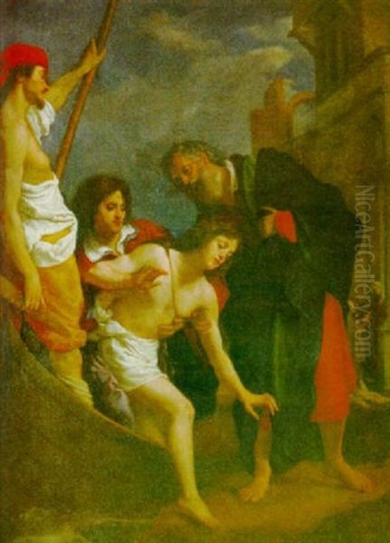 La Hospitalidad De San Julian Oil Painting by Cristofano Allori