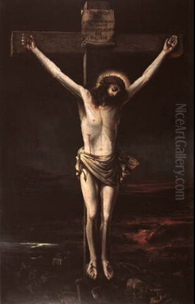 The Crucifixion Oil Painting by Washington Allston