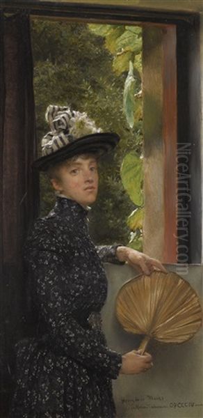 Portrait Of Miss Agnes Marks Oil Painting by Sir Lawrence Alma-Tadema