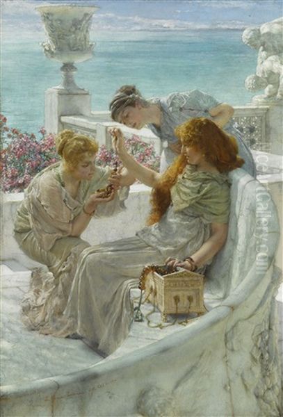 Fortune's Favourite Oil Painting by Sir Lawrence Alma-Tadema