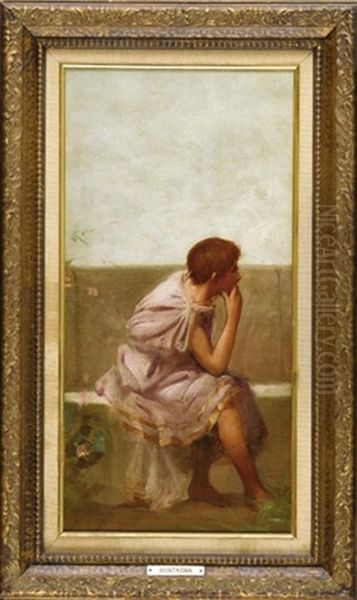 Figure In Roman Dress (+ 2 Others; 3 Works) Oil Painting by Sir Lawrence Alma-Tadema