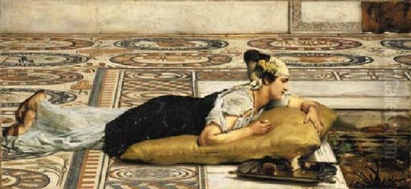 Water Pets: Goldfish Oil Painting by Sir Lawrence Alma-Tadema