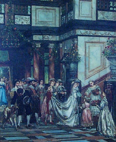 The Wedding Procession Oil Painting by Sir Lawrence Alma-Tadema