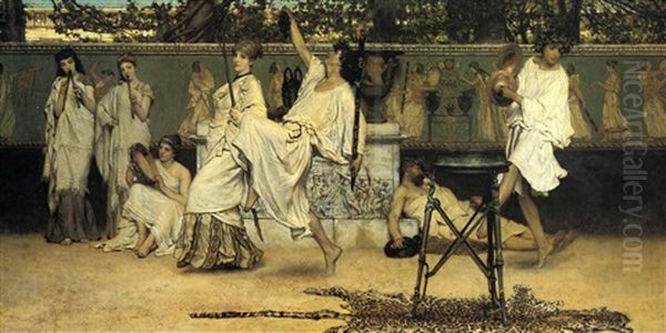 Bacchanal Oil Painting by Sir Lawrence Alma-Tadema