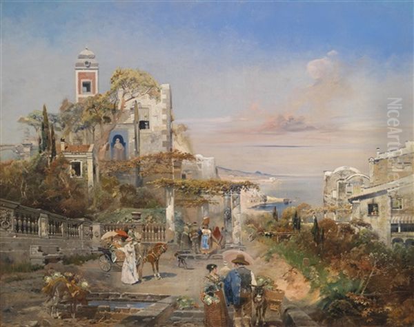 Sudliches Capriccio (blick In Die Bucht Von Neapel?) by Robert Alott