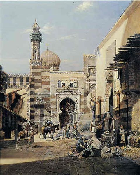 Cortile Arabo Oil Painting by Robert Alott