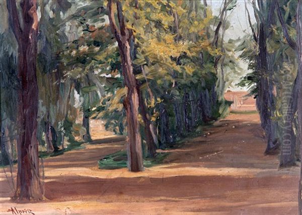 Por Entre Pinos, Caminos Oil Painting by Nicolas (Jimenez Caballero Navarro) Alperiz