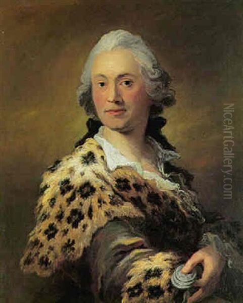 Portraet Forestillende Medaillor Peter Christian Winslov Oil Painting by Peder Als