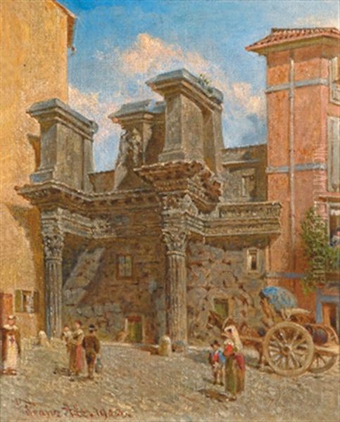 Italienisches Stadtmotiv Oil Painting by Franz Alt