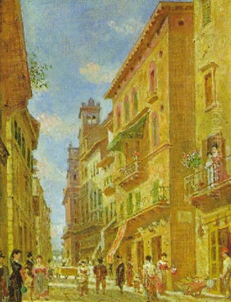 Motiv Aus Verona Oil Painting by Franz Alt