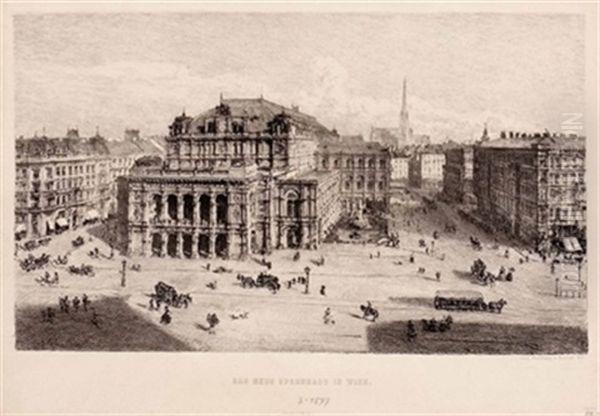 Das Neue Operhaus In Wien by Rudolf von Alt