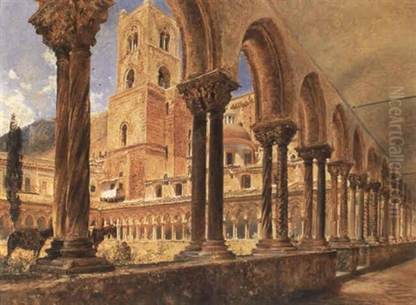 Monreale Bei Palermo Oil Painting by Rudolf von Alt