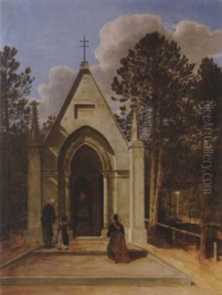 Ansicht Einer Kapelle Oil Painting by Jacob Alt