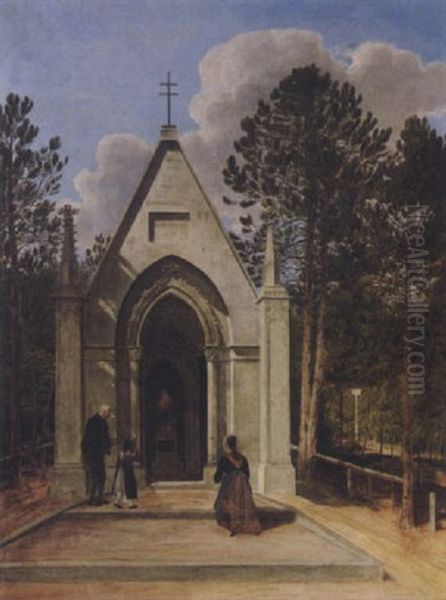 Ansicht Einer Kapelle Oil Painting by Jacob Alt