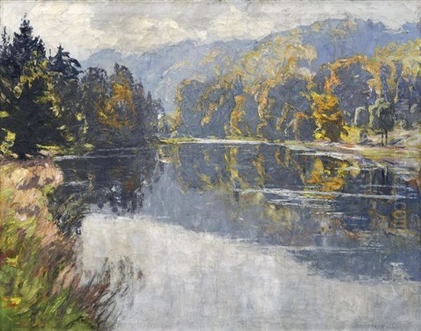 Waldweiher Oil Painting by Otto Altenkirch