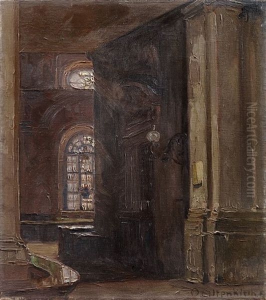 Katholische Hofkirche Oil Painting by Otto Altenkirch