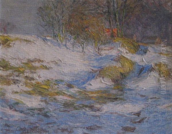 Winterlandschaft Oil Painting by Otto Altenkirch