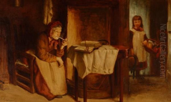 Three Score Years And Ten Oil Painting by John Brown Abercrombie