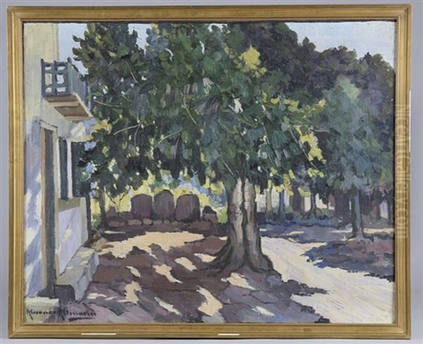 Arbre Devant Une Maison Oil Painting by Alexandre Altmann