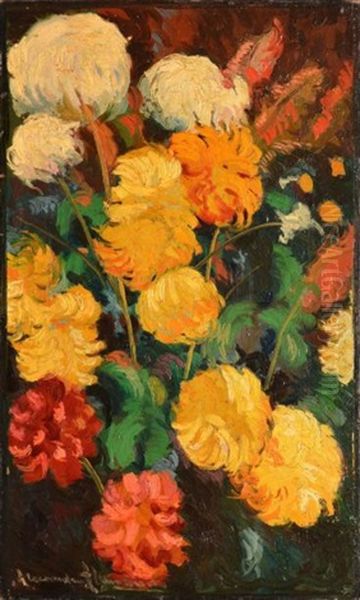 Composition Florale Oil Painting by Alexandre Altmann